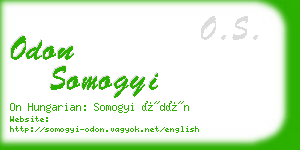 odon somogyi business card